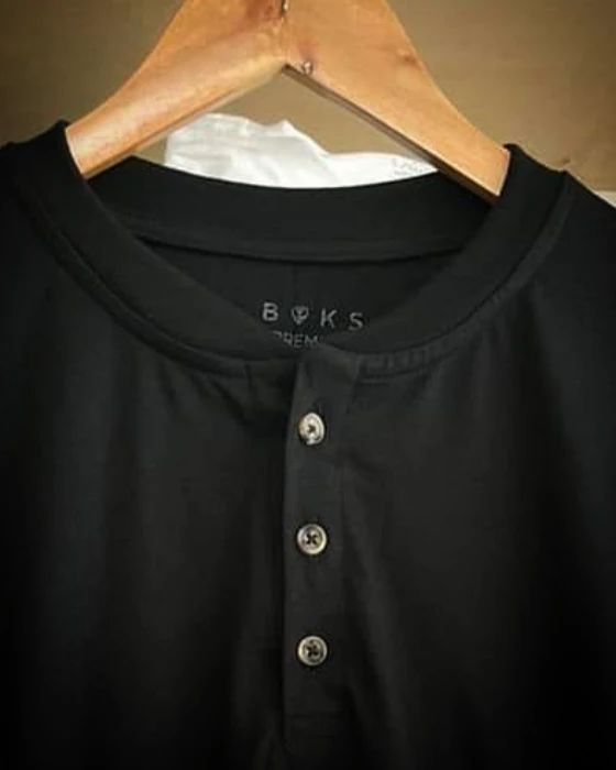 Polera Henley BOKS PREMIUM Heavyweight