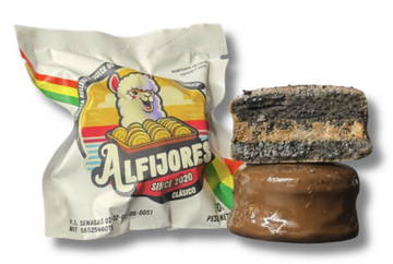 Alfajor Clásico Relleno de Dulce de Leche - Alfijores con Chocolate