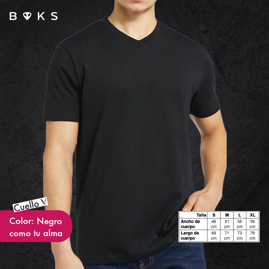 Polera Cuello V BOKS Heavyweight