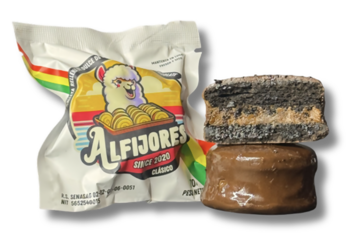 Alfajor Clásico Relleno de Dulce de Leche - Alfijores con Chocolate